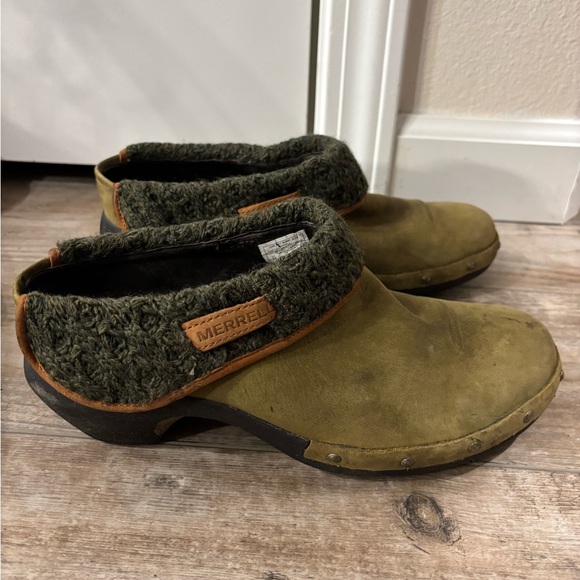 Merrell Luxe Knit Burnt Olive Clogs Size 8.5
Slip On Comfort Sandals Mule - Picture 12 of 14